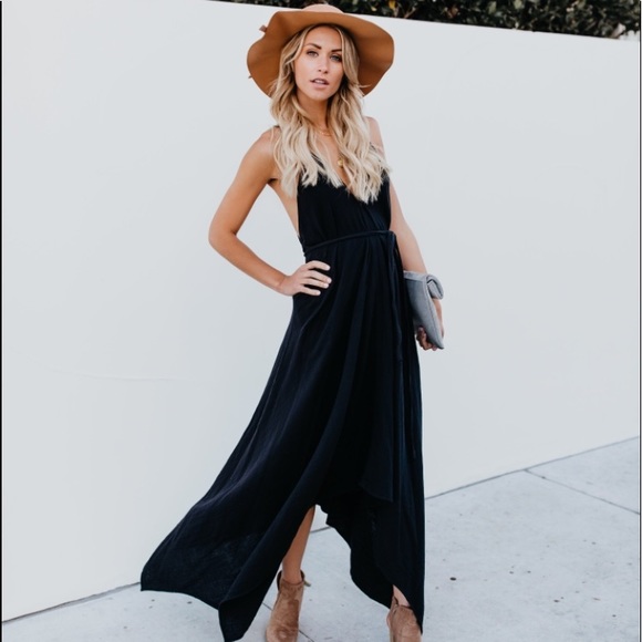 lovestitch Dresses & Skirts - Lovestitch Backless Boho Maxi Dress size S/M